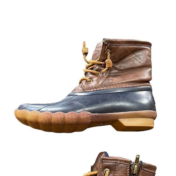 Sperry Saltwater Duck Boot Navy 3 - Picture 5 of 11